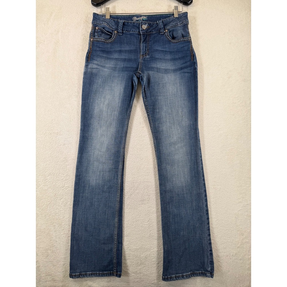 Wrangler Bootcut Jeans Womens 31x32 Embroidered Pockets Western Denim